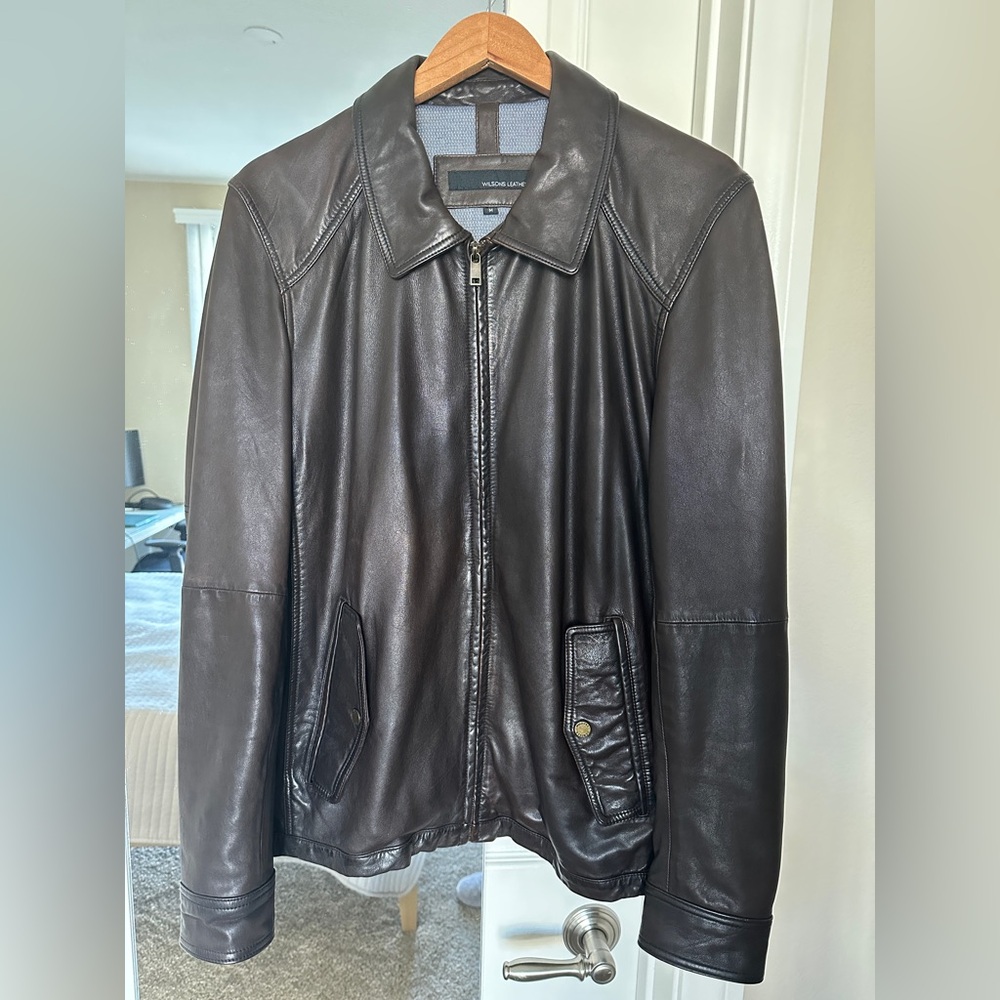 Wilsons Leather Jacket Mens Size M